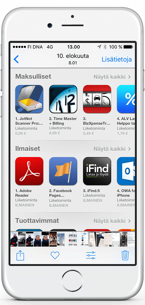 Ruudunkaappaus appstoresta